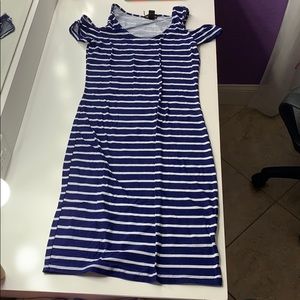 Blue stripped dress by love